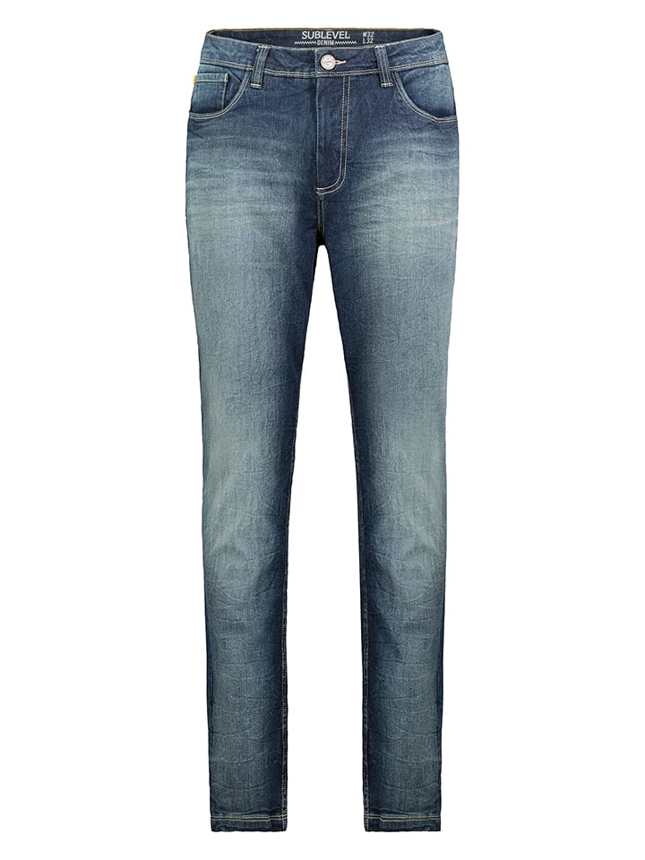 Sublevel Dżinsy - Slim fit - w kolorze granatowym rozmiar: W30/L32