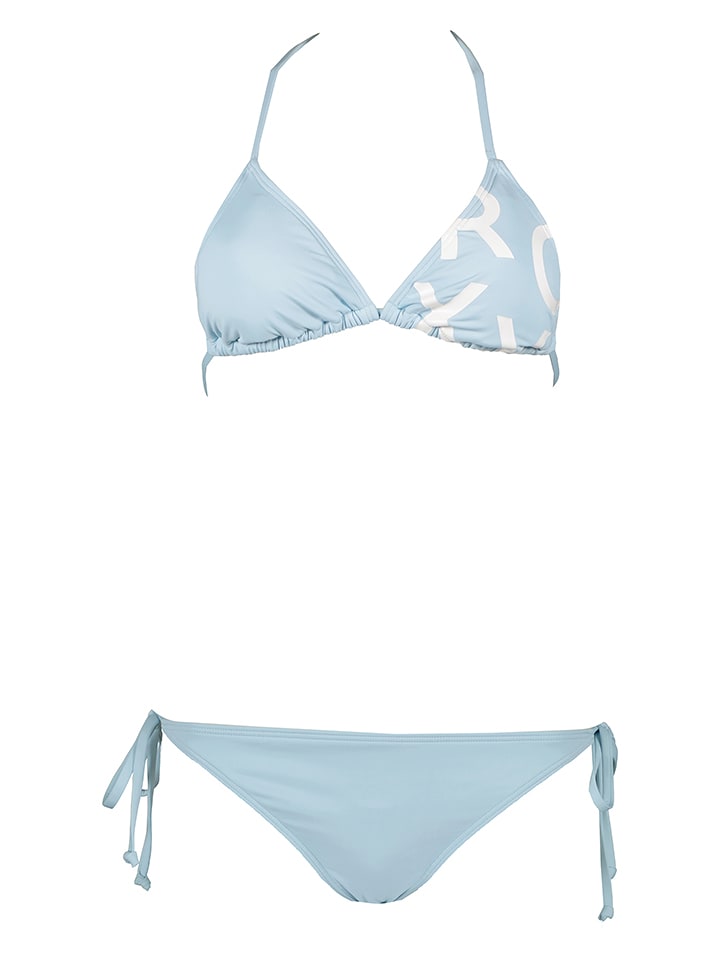 Bikini "Beach Classics Tie Side" w kolorze błękitnym