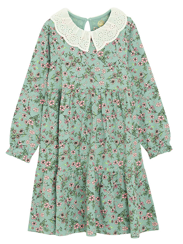 COOL CLUB Sukienka w kolorze zielono-jasnoróżowo-kremowym rozmiar: 122