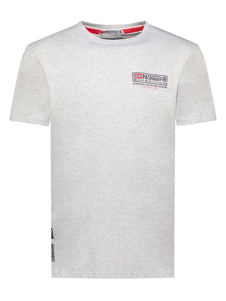 Geographical Norway Koszulka "Jofforoy" w kolorze szarym rozmiar: XXL