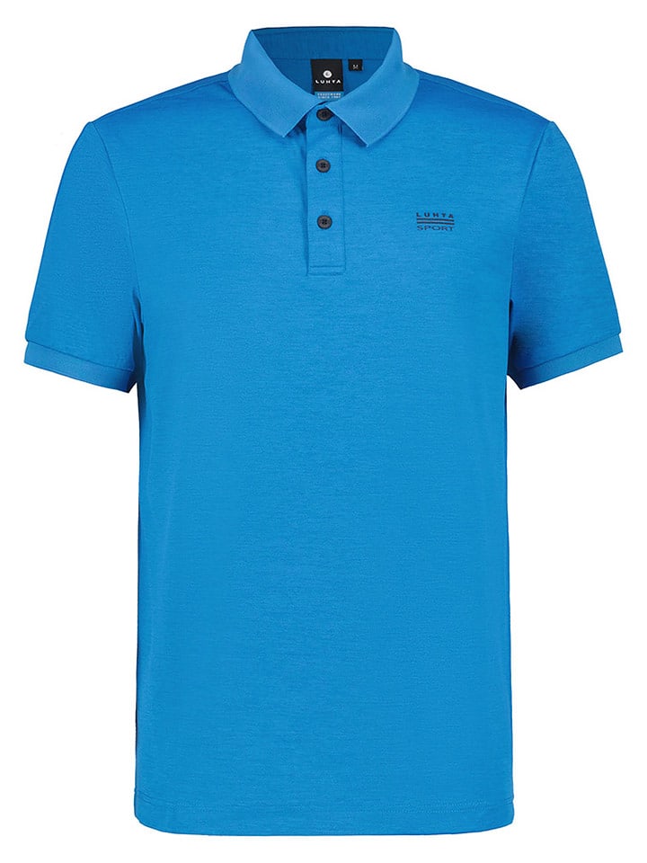 LUHTA Funkcyjna koszulka polo "Kivilahti" w kolorze niebieskim rozmiar: M