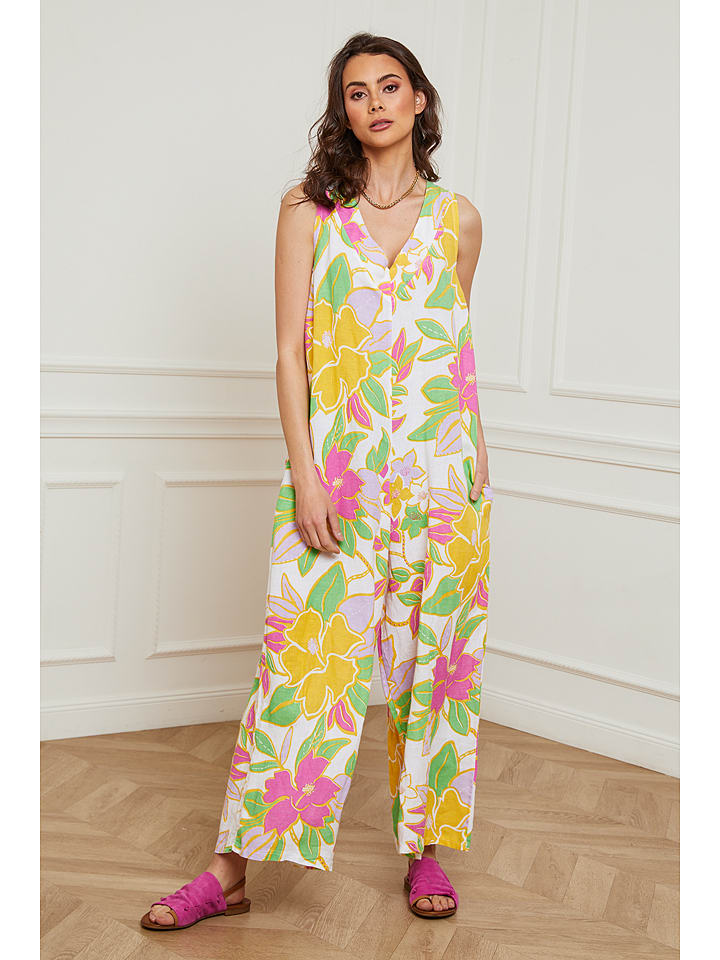 Fleur de Lin Lniany kombinezon w kolorze białym rozmiar: XL