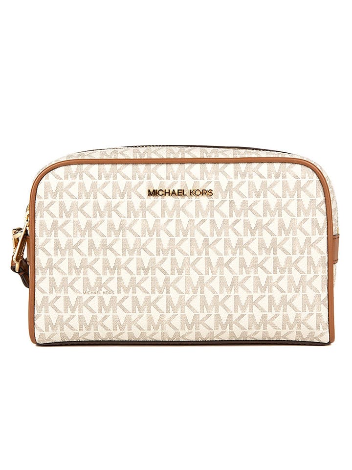 Michael Kors Kosmetyczka w kolorze beżowo-jasnobrązowym - 20,3 x 12,7 x 7,6 cm rozmiar: onesize
