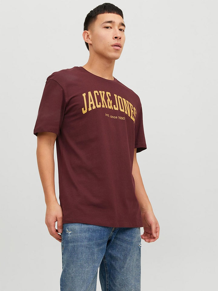 Jack & Jones Koszulka w kolorze bordowym rozmiar: XXL