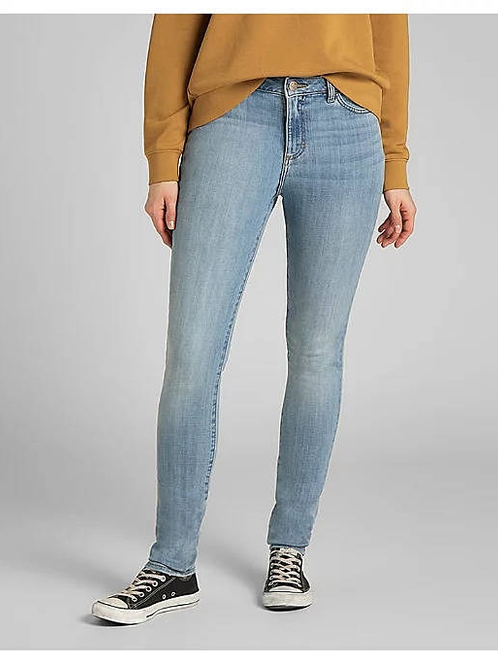 Lee Dżinsy "Legendary" - Skinny fit - w kolorze błękitnym rozmiar: W31/L33