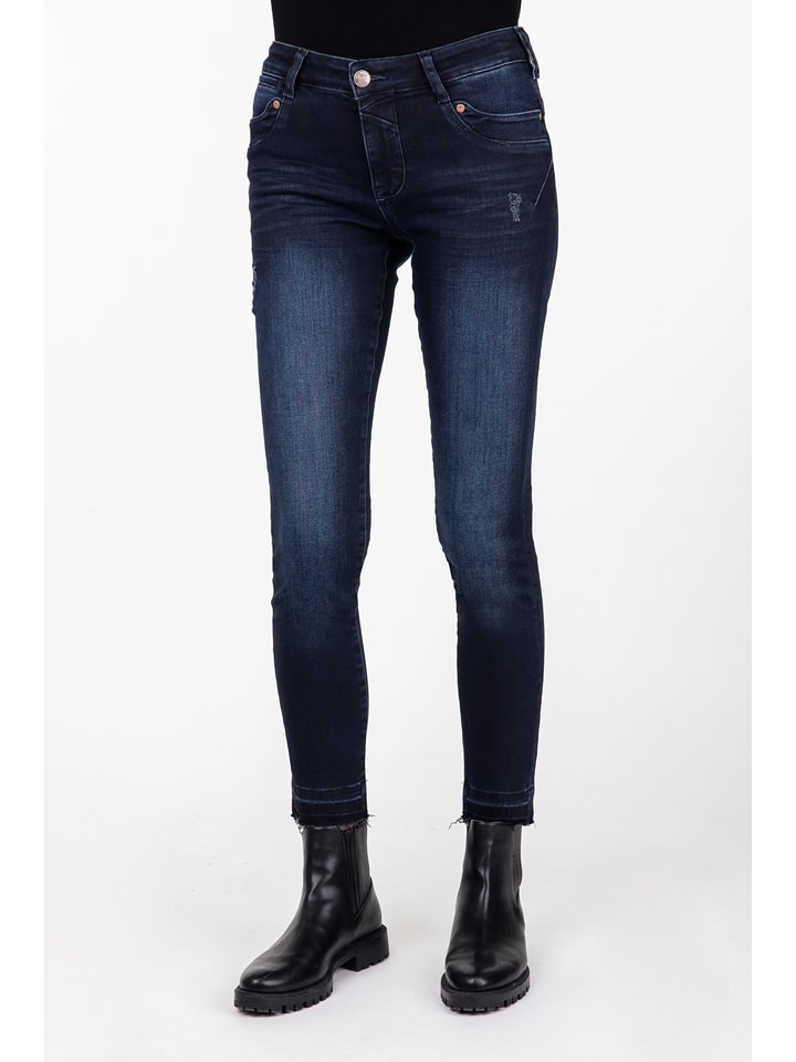 Dżinsy "Mila" - Skinny fit - w kolorze granatowym