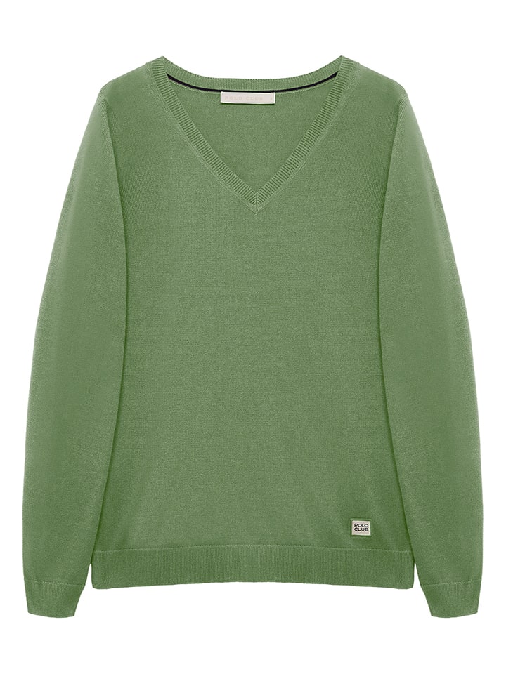 Sweter w kolorze zielonym