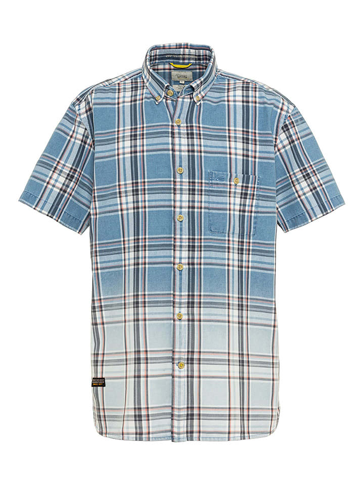 Camel Active Koszula - Regular fit - w kolorze niebiesko-białym rozmiar: L