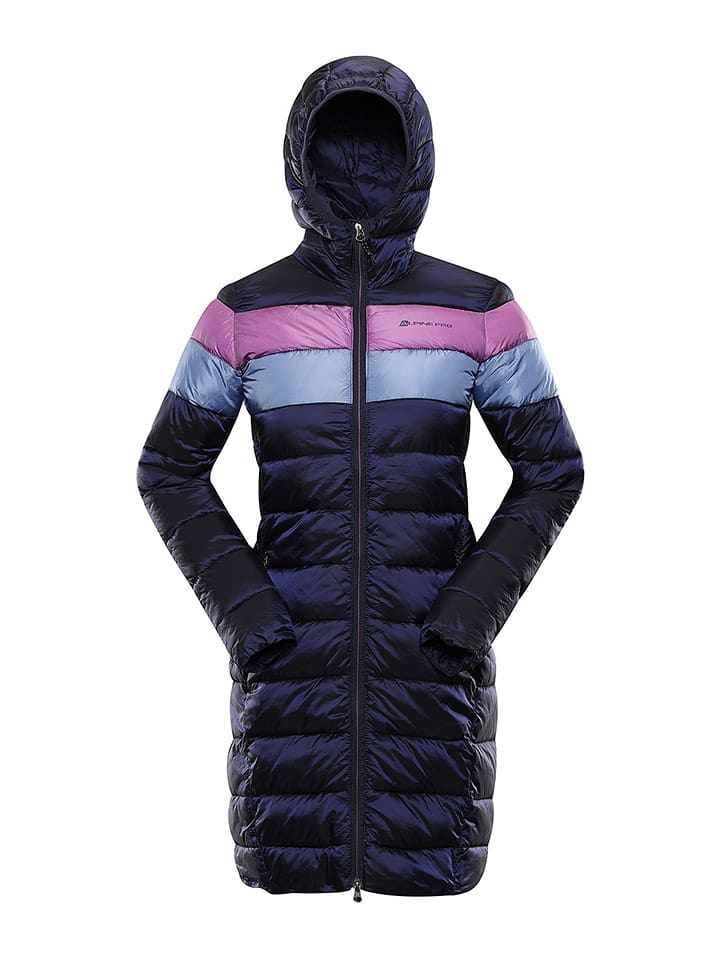 Alpine Pro Płaszcz pikowany "Shepa" w kolorze granatowym rozmiar: XS