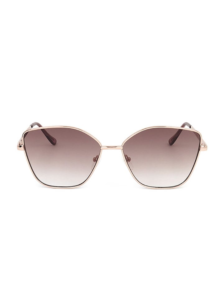 Calvin Klein Damskie okulary przeciwsłoneczne w kolorze różowozłoto-brązowym rozmiar: 59