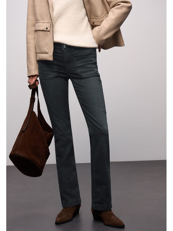 Street One Dżinsy - Comfort fit - w kolorze antracytowym rozmiar: W31/L32