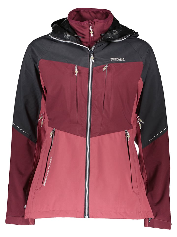 Kurtka funkcyjna 3in1 w kolorze czarno-różowym