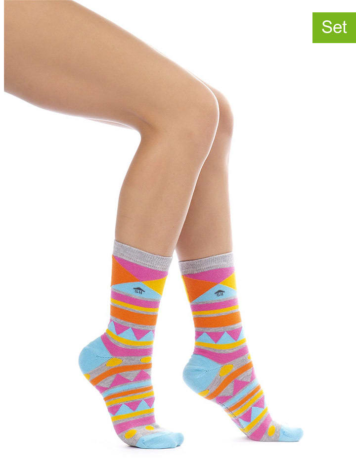 Ozzy & The Socks House Skarpety (3 pary) w różnych kolorach rozmiar: 39-42