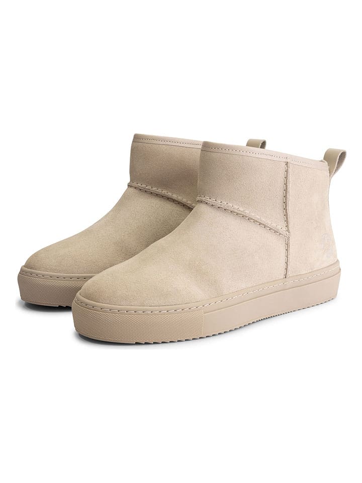 TRAVELIN' Skórzane botki w kolorze beżowym rozmiar: 36