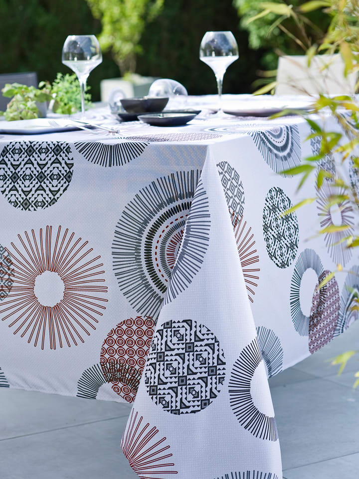 Calitex Obrus "Oasis" w kolorze biało-niebieskim rozmiar: 150x300 cm