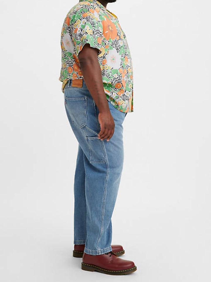 Dżinsy "568" - Tapered fit - w kolorze niebieskim