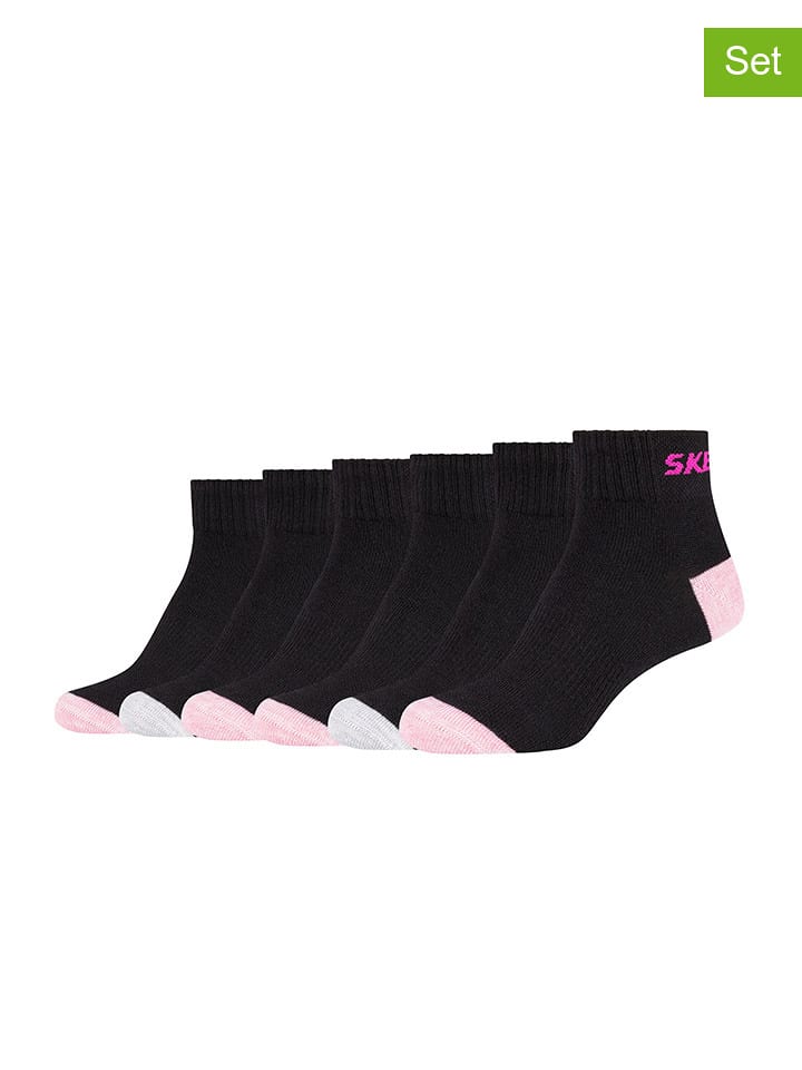 Skechers Skarpety (6 par) w kolorze czarnym rozmiar: 35-38