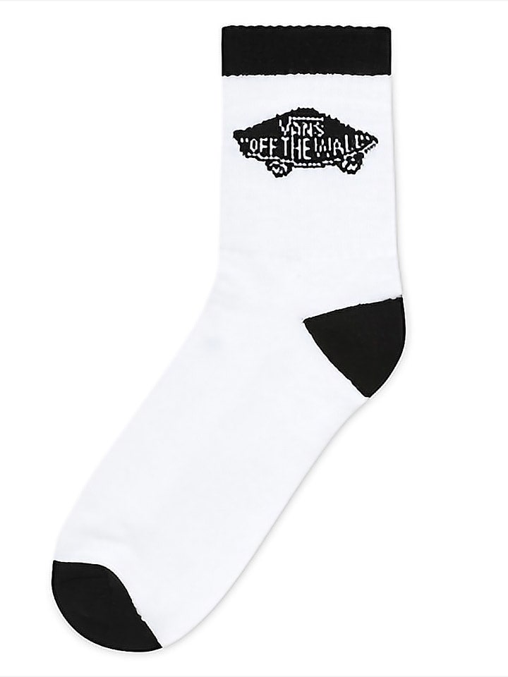 Vans Skarpetki "Art Half" w kolorze biało-czarnym rozmiar: onesize