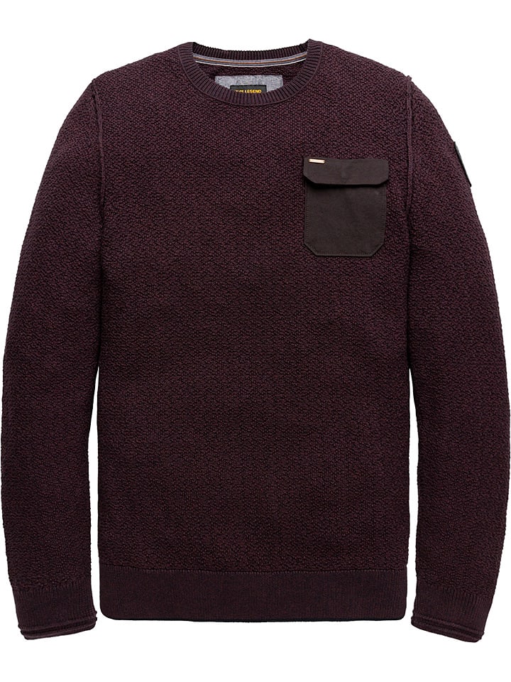 Sweter w kolorze bordowym