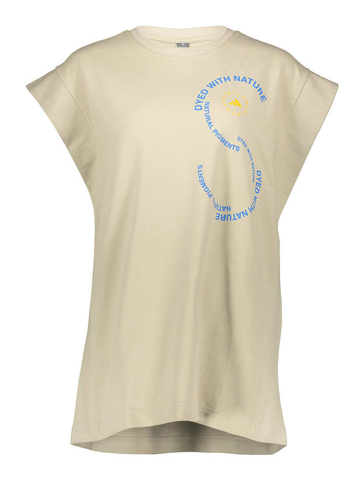 adidas Top w kolorze beżowym rozmiar: M