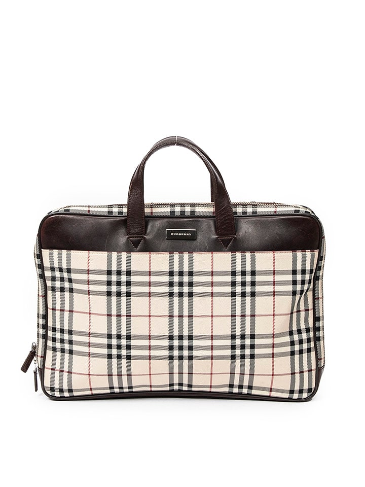 Burberry Torba w kolorze beżowo-brązowym na laptopa - 38 x 26 x 4 cm rozmiar: onesize