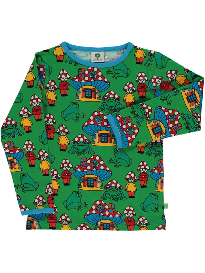 Småfolk Koszulka w kolorze zielonym rozmiar: 110/116