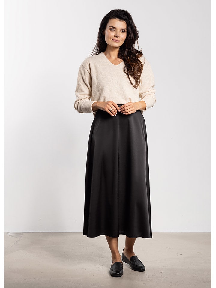 Awama Spódnica w kolorze czarnym rozmiar: L