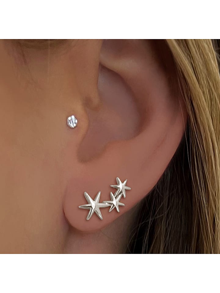 DI GIORGIO Srebrne kolczyki-wkrętki rozmiar: onesize