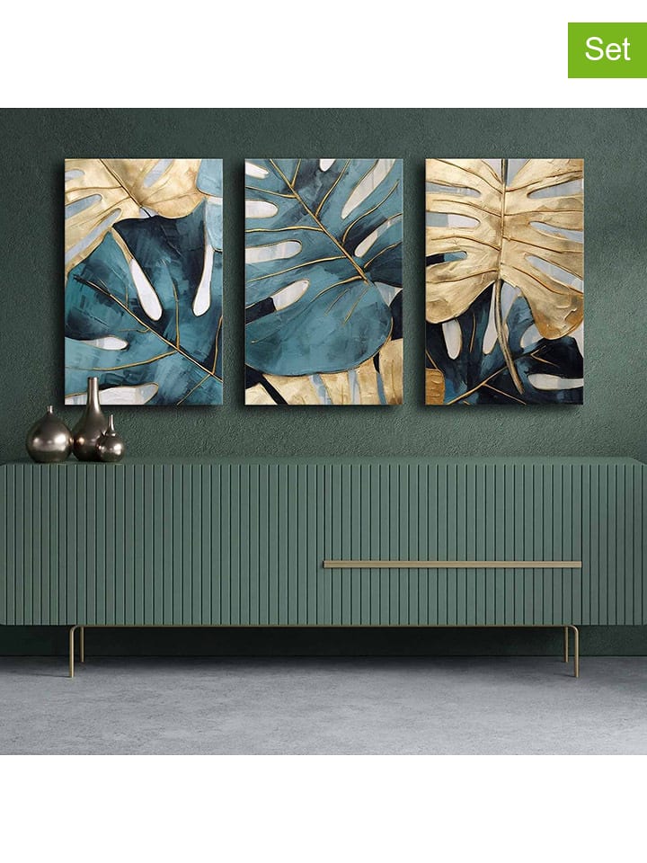 ABERTO DESIGN Druki (3 szt.) na płótnie - 45 x 70 cm rozmiar: onesize