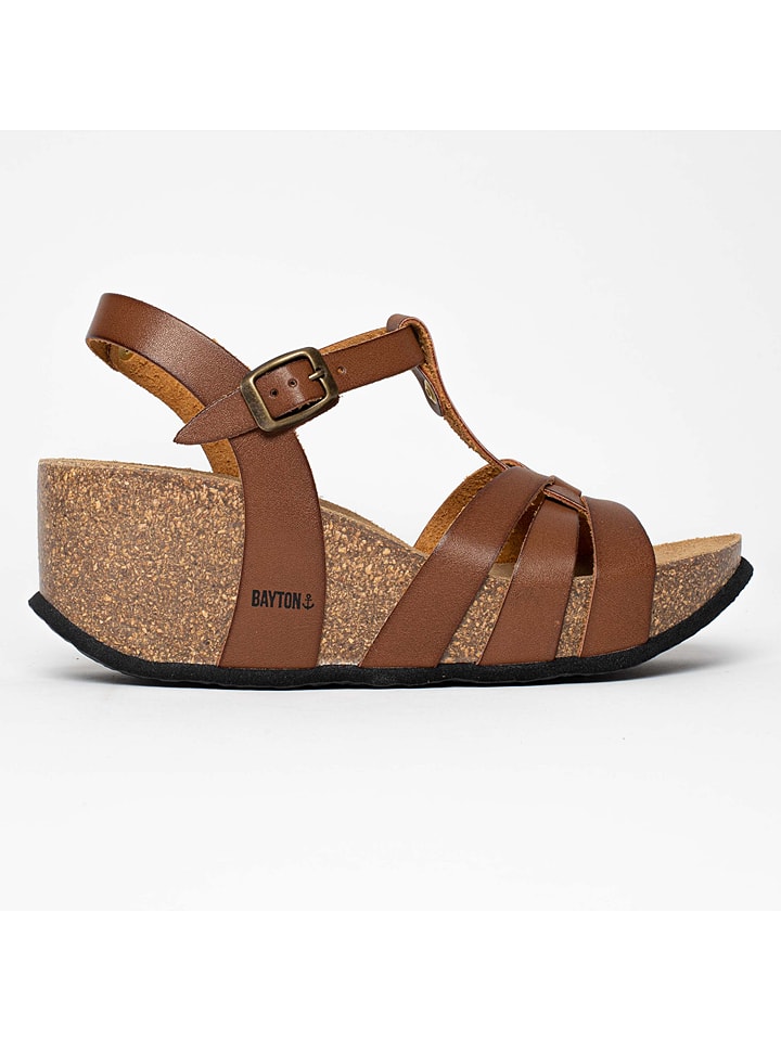 BAYTON Sandały "Lanzarote" w kolorze brązowym rozmiar: 40