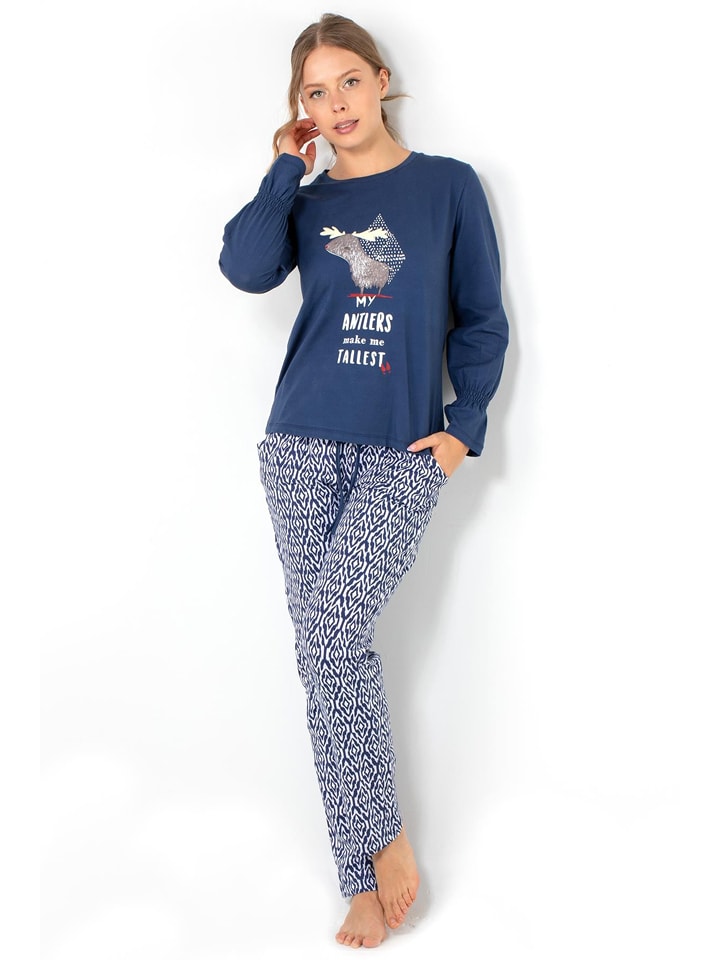 Piżama w kolorze granatowym