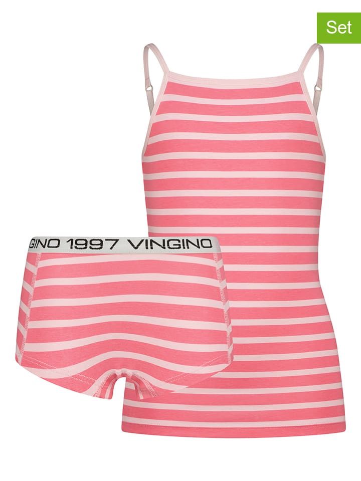 Vingino 2-częściowy zestaw bielizny w kolorze różowym rozmiar: 158/164