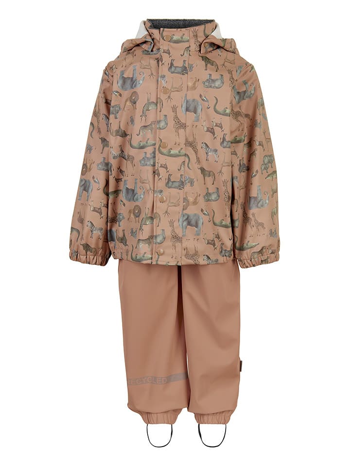 mikk-line 2-częściowy zestaw przeciwdeszczowy w kolorze jasnoróżowym rozmiar: 86