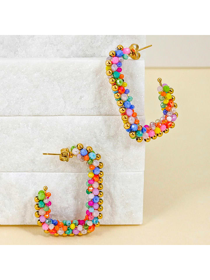 LA CHIQUITA Pozłacane kolczyki-wkrętki "Italian Valley" rozmiar: onesize