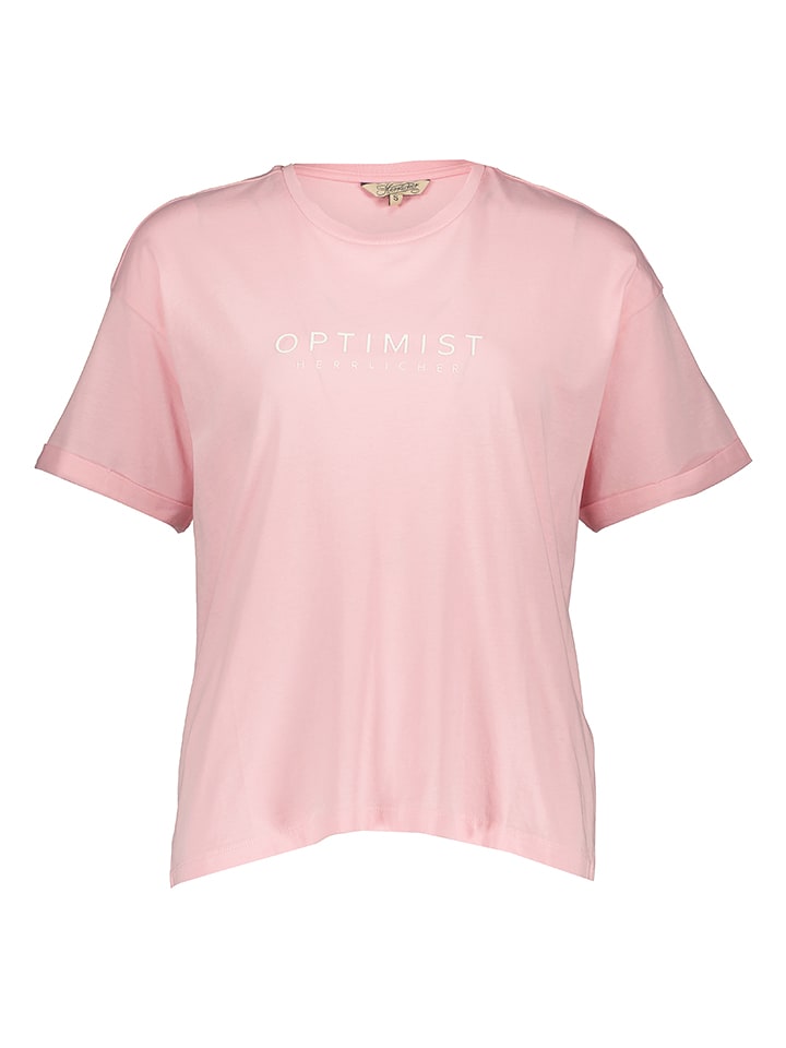 Herrlicher Koszulka "Stina" w kolorze jasnoróżowym rozmiar: S