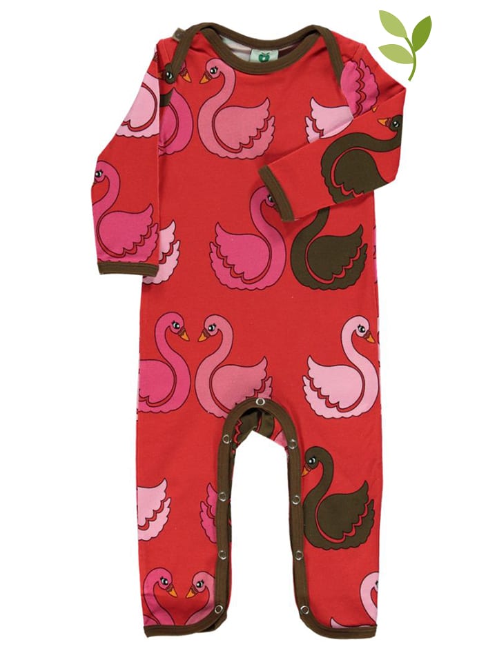 Rampers "Swan" w kolorze czerwonym