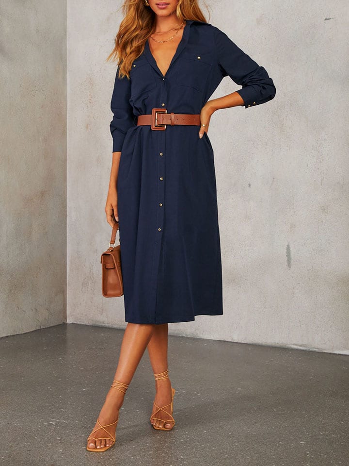 Milan Kiss Sukienka w kolorze granatowym rozmiar: L