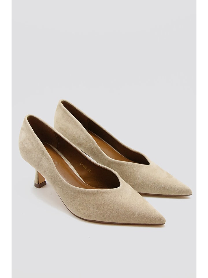 Bellucci Czółenka w kolorze beżowym rozmiar: 38