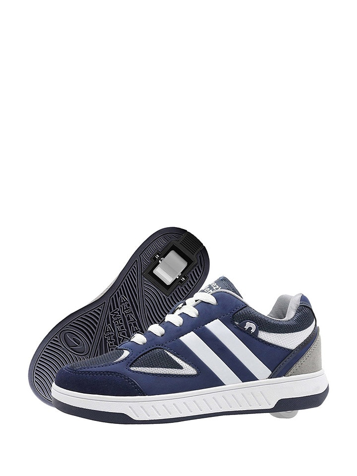 Breezy Rollers Sneakersy w kolorze granatowo-szarym z rolkami rozmiar: 38