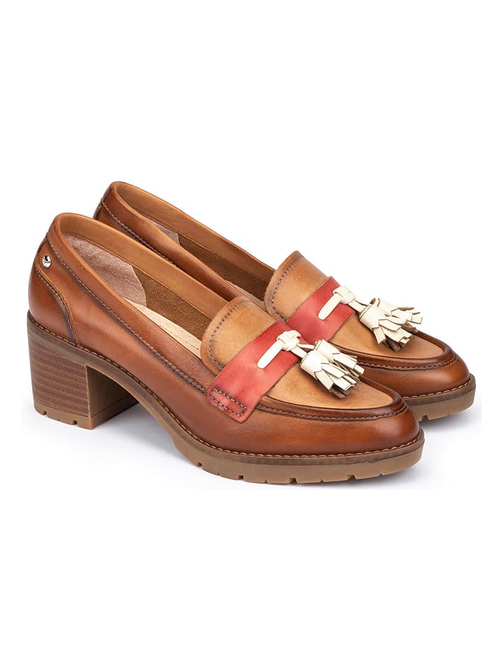 Pikolinos Skórzane mokasyny "Llanes" w kolorze jasnobrązowym rozmiar: 39