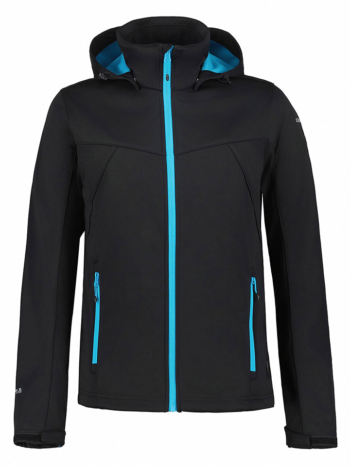 Icepeak Kurtka softshellowa "Biggs" w kolorze błękitno-czarnym rozmiar: 48