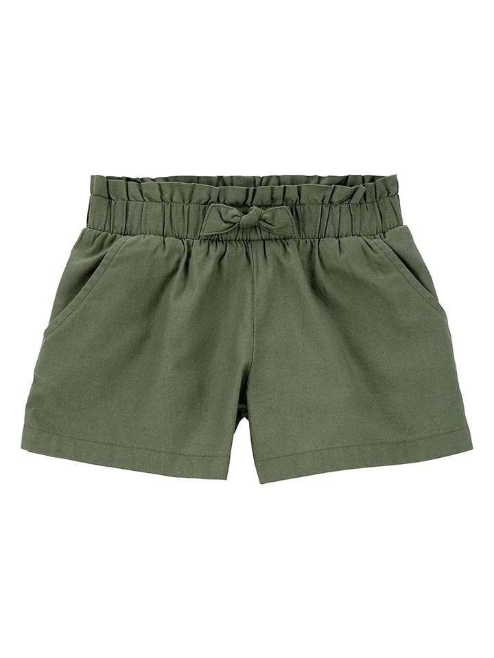 Szorty w kolorze ciemnozielonym