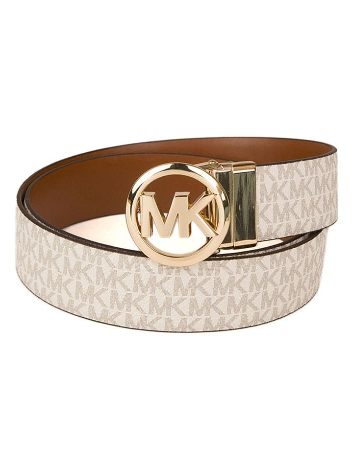 Michael Kors Pasek w kolorze kremowo-jasnobrązowym rozmiar: 90