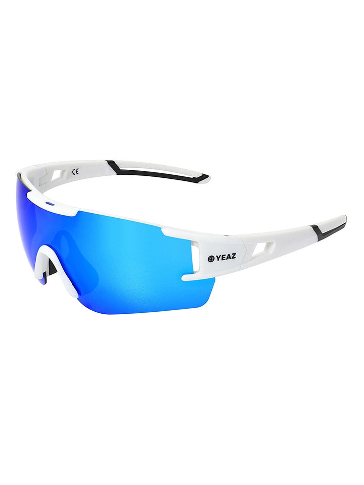 YEAZ Okulary sportowe unisex "Sunblow" w kolorze biało-niebieskim rozmiar: onesize