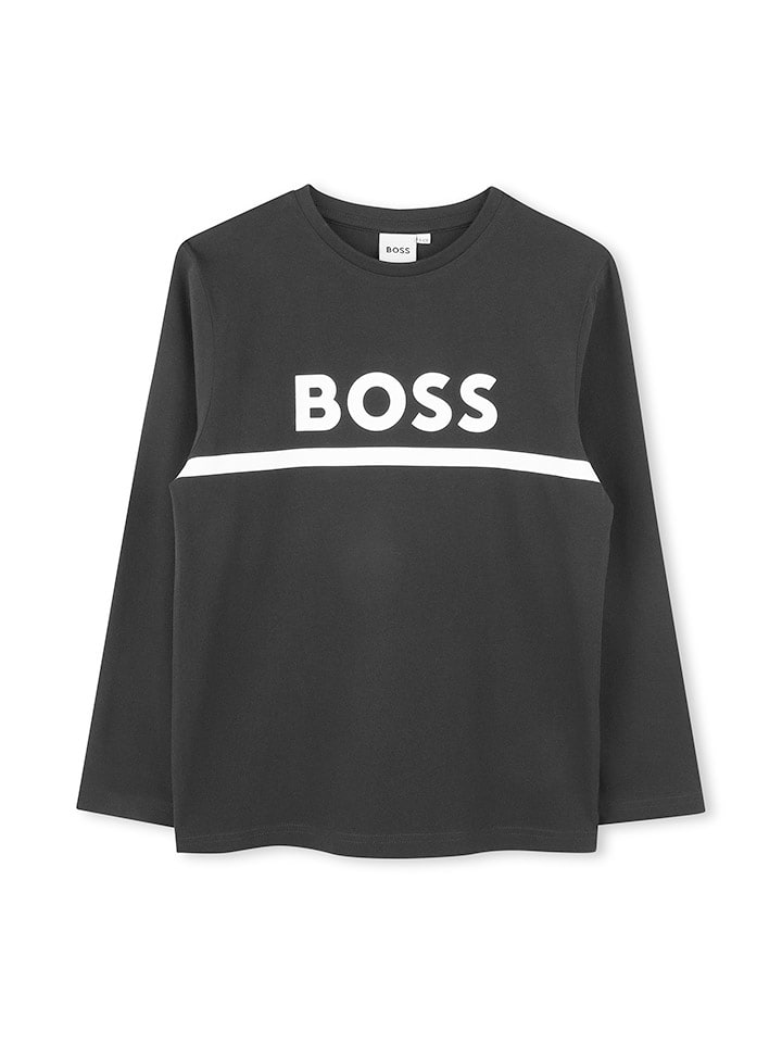 Hugo Boss Kids Koszulka w kolorze antracytowym rozmiar: 152