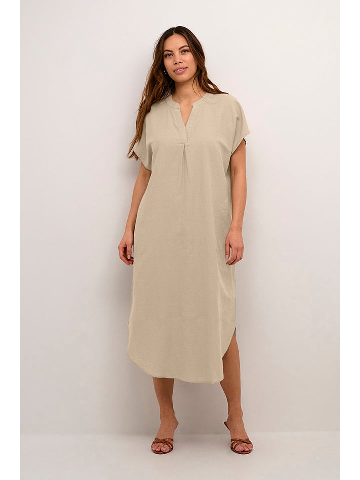 CULTURE Sukienka w kolorze beżowym rozmiar: M