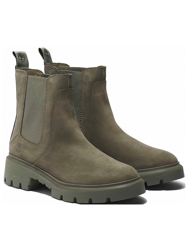 Timberland Skórzane sztyblety "Greyfield" w kolorze khaki rozmiar: 40