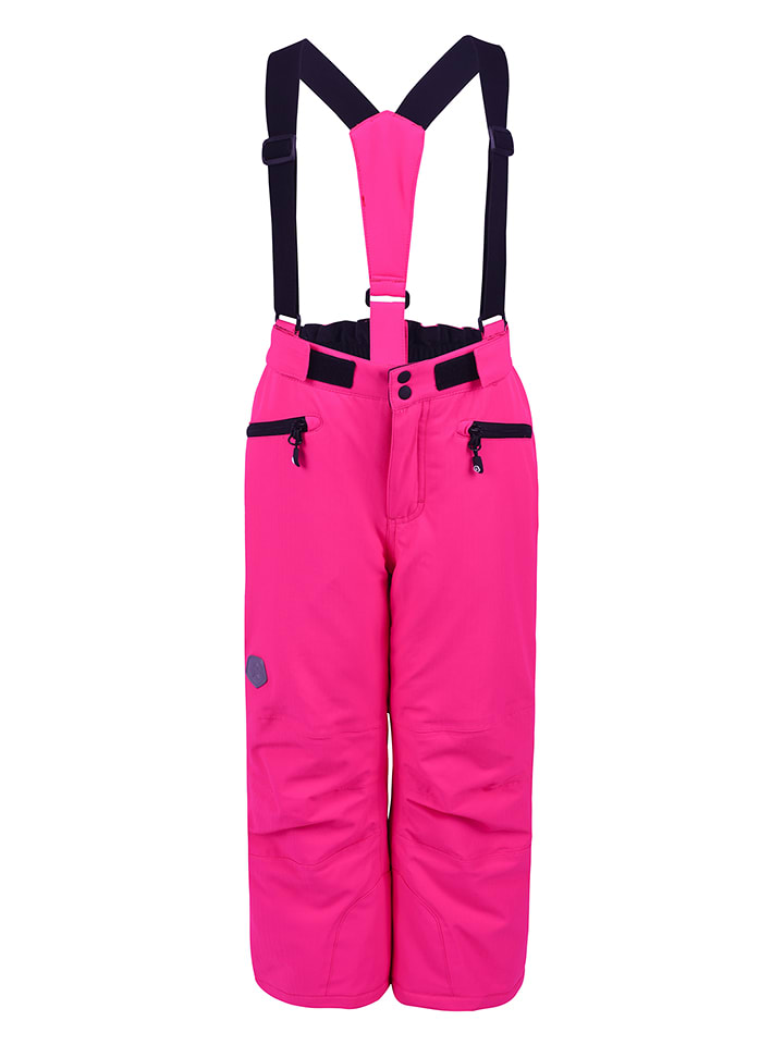 Color Kids Spodnie narciarskie w kolorze jaskraworóżowym rozmiar: 122