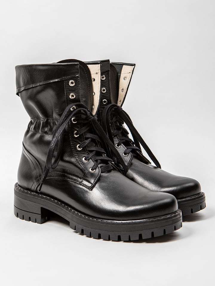 Zapato Skórzane botki w kolorze czarnym rozmiar: 41