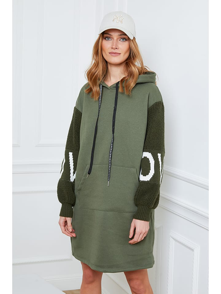 Joséfine Sukienka "Gilda" w kolorze khaki rozmiar: L